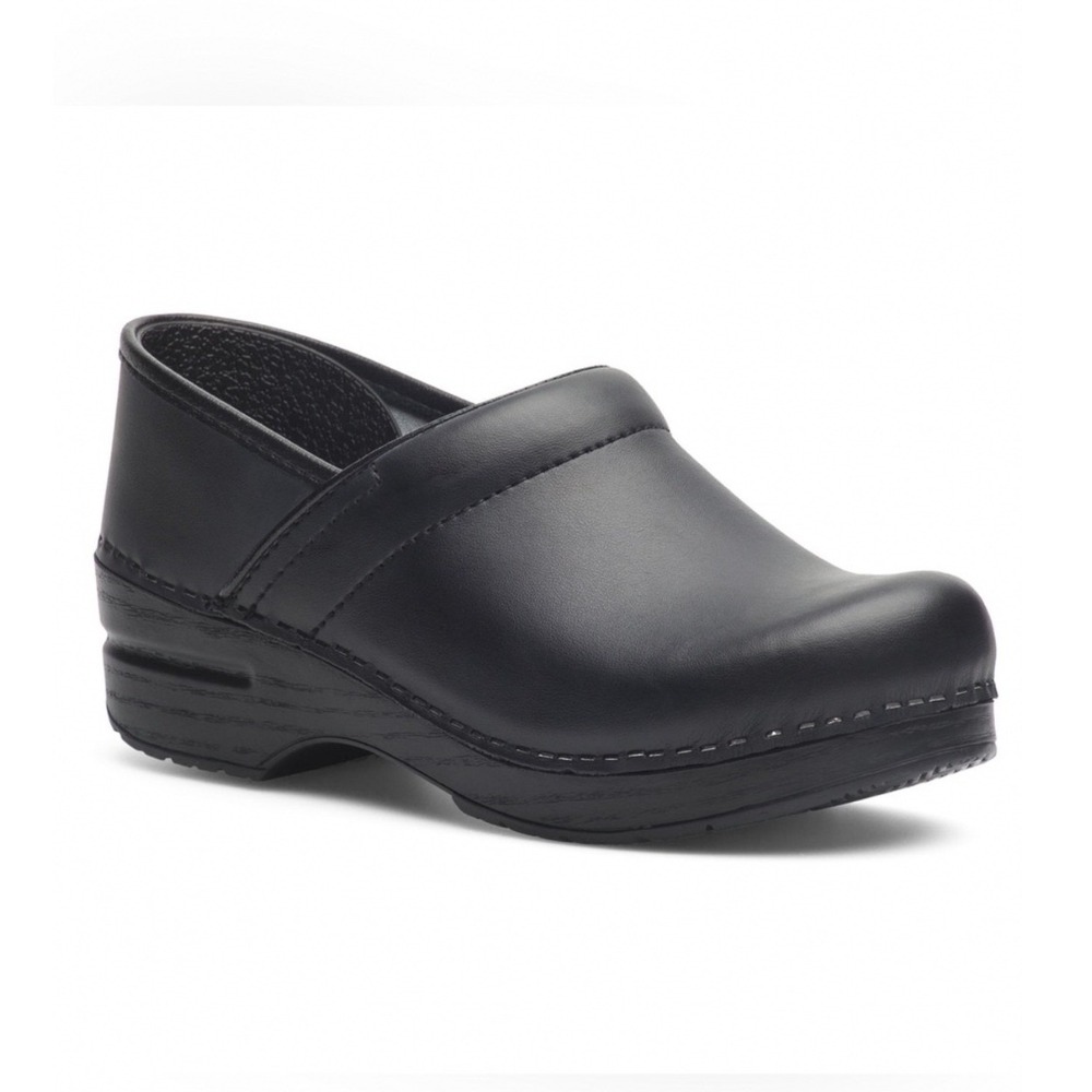 Dansko Professional Clog Womens 8 Black Leather Excellent Comfort Work Shoes